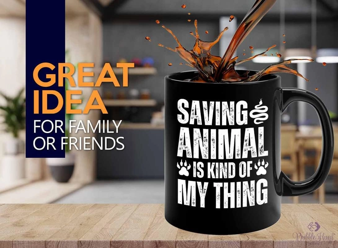 Zookeeper Coffee Mug 11oz Black - Kind Of My Thing - Zoologist Zoological Monkey Explorer Zoology Park Jungle Reptile Zoo Crew Worker